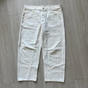 Madewell The Darted Barrel Leg Jeans Womens Size 31 Button Fly Vintage Canvas